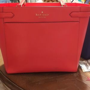 Kate Spade coral colored work bag